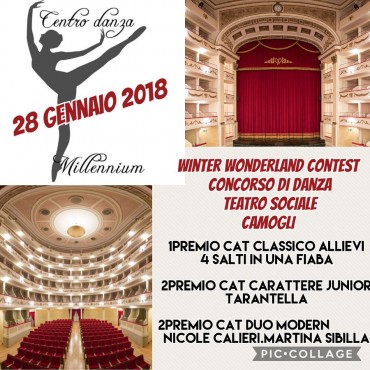 Copertina: Concorso Danza Winter Wonderland Volantino di concorso di danza Winter Wonderland Contest