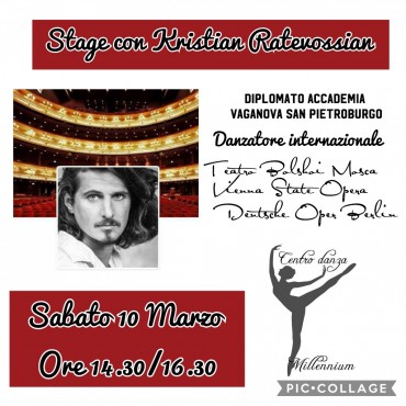 Copertina: Lo stile della migliore scuola di Danza Russa al Centro Danza Millennium Volantino stile della migliore scuola di Danza Russa al Centro Danza Millennium